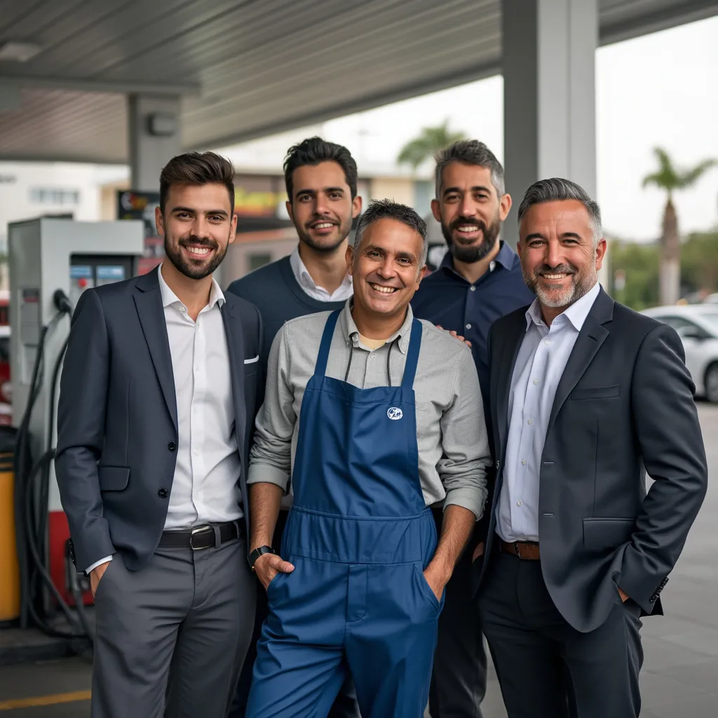Equipo de EstacionesARG celebrando un hito